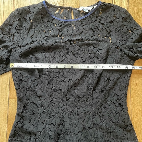 Elegant Boden Black Fitted Lace Top Women’s 6/Small - Picture 11 of 14